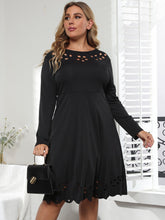 Plus Cut Out A Line Dres Sai Feel